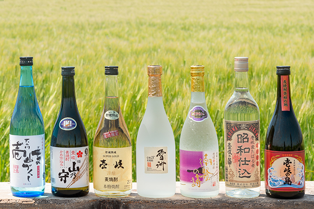 麦焼酎発祥の地である壱岐で作られた「壱岐焼酎」