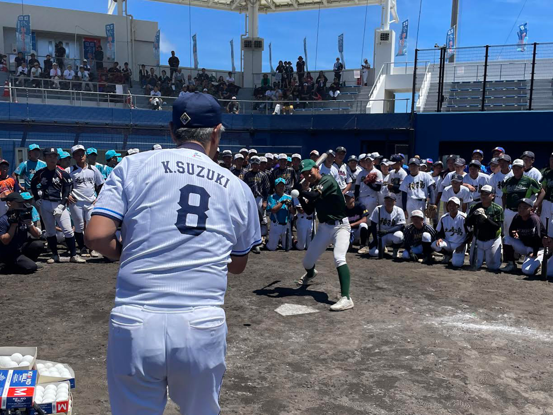 まさかりドリームスによる野球教室
